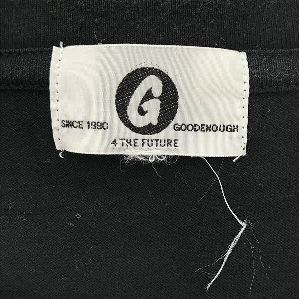 実際に弊社で買取させて頂いたGOODENOUGH/グッドイナフ プリントロゴTシャツ/ブラックの画像 2枚目
