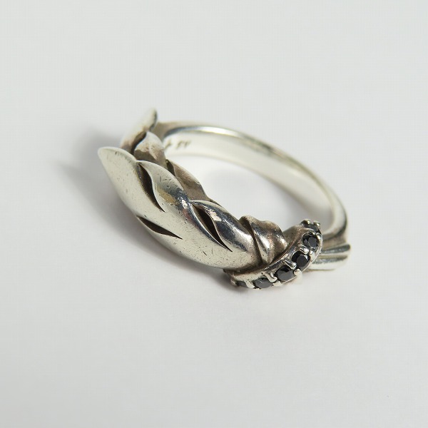 実際に弊社で買取させて頂いたKONRON/コンロン フェザー ストーン リング 9号