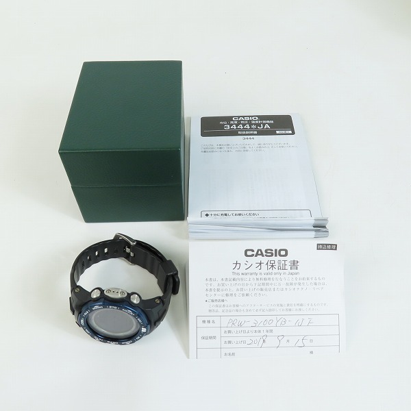 実際に弊社で買取させて頂いたCASIO/カシオ PRO TREK プロトレック 腕時計 PRW-3100YBの画像 7枚目