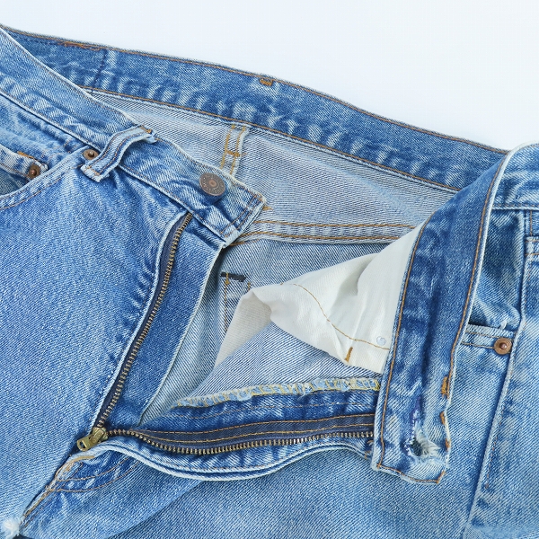 実際に弊社で買取させて頂いたLEVI'S/リーバイス USA 78年製 刻印8 TALONジップ スモールe デニムパンツ 505-0217 /W32L29の画像 5枚目