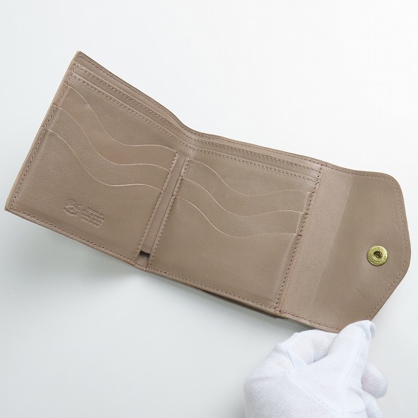 実際に弊社で買取させて頂いたIL BISONTE/イルビゾンテ 二つ折り財布 レザーウォレットの画像 3枚目