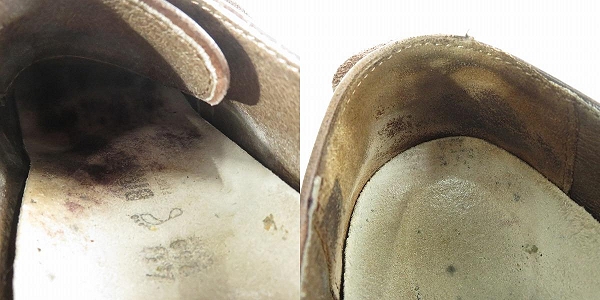 実際に弊社で買取させて頂いたBIRKENSTOCK/ビルケンシュトック ブラウン オールレザー シューズ 26の画像 9枚目