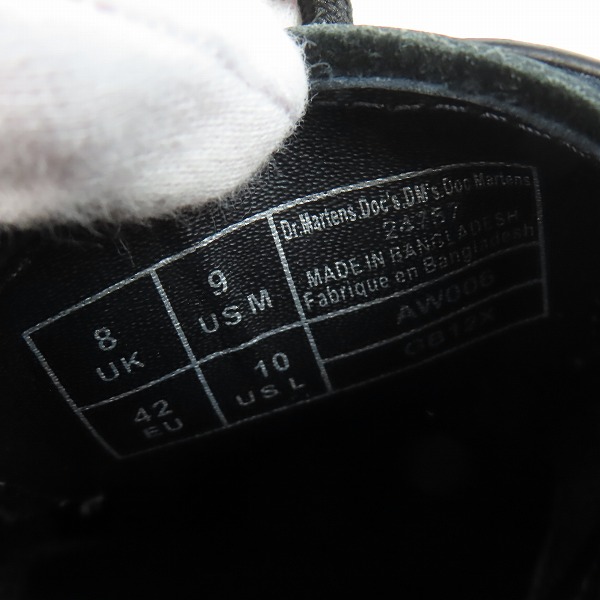 実際に弊社で買取させて頂いたDr.Martens/ドクターマーチン 1461 WS 3ホール ホワイトステッチ シューズ 24757001/UK8の画像 5枚目