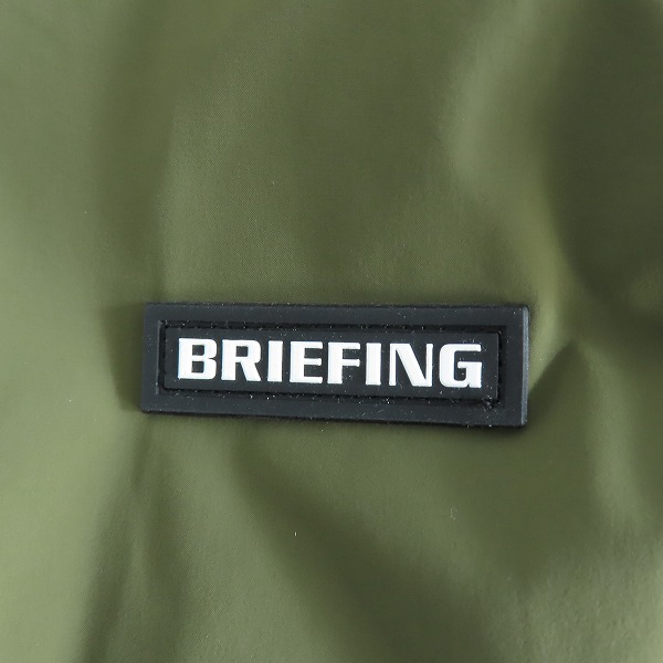 実際に弊社で買取させて頂いた【未使用】BRIEFING GOLF/ブリーフィング MS WIND HOODIE/ウインドフーディ パーカー オリーブ BRG223M19/Lの画像 5枚目