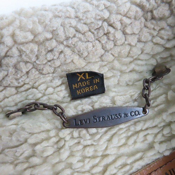 実際に弊社で買取させて頂いたLevi's/リーバイス スエード ボア ジャケット/XLの画像 3枚目