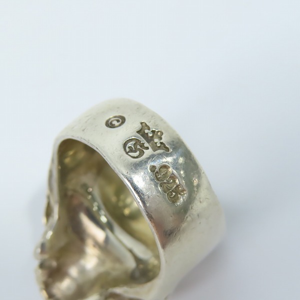 実際に弊社で買取させて頂いた【ギャラ付】Gabor/Gaboratory/ガボール ミディアムラージスカルリングwアウトジョー 23.5-25号の画像 6枚目