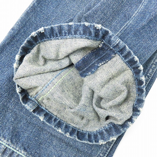 実際に弊社で買取させて頂いたEVISU×PUMA/エヴィス×プーマ デニムパンツ 558430 W32 L32の画像 9枚目
