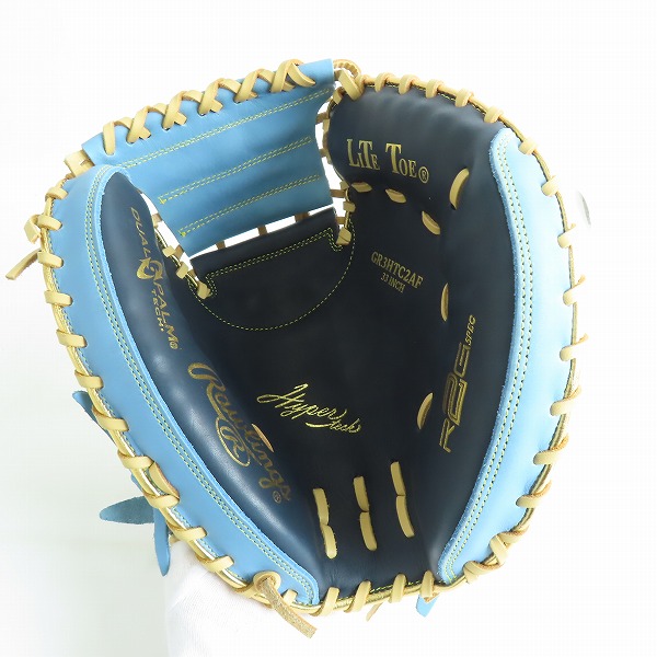 実際に弊社で買取させて頂いた【未使用】Rawlings/ローリングス ハイパーテックカラーシンク 右投げ 軟式用 捕手用/キャッチャーミット GR3HTC2AFの画像 4枚目