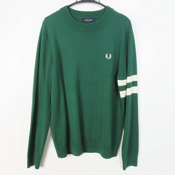 実際に弊社で買取させて頂いたFRED PERRY/フレッドペリー Tipped Sleeve Crew Neck Jumper Vネックニット K7505/L