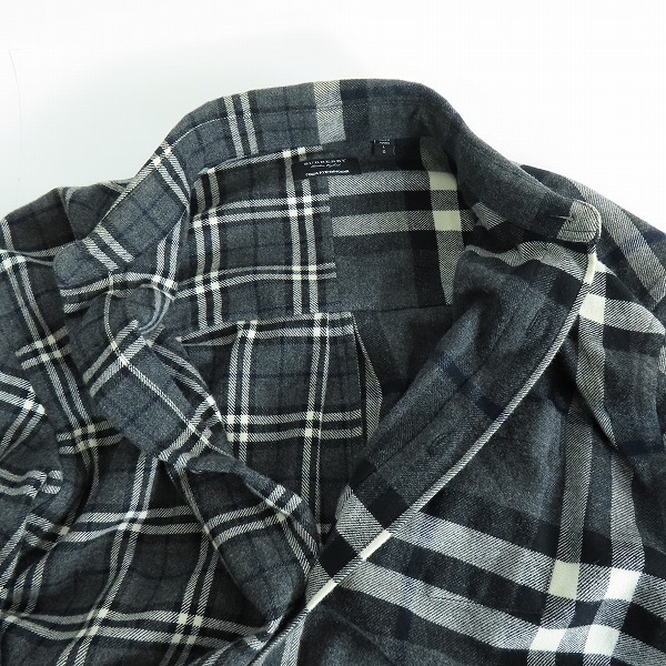 実際に弊社で買取させて頂いたBURBERRY×Gosha Rubchinskiy/バーバリー×ゴーシャラブチンスキー チェック柄 長袖ボタンシャツ ネルシャツ Lの画像 2枚目