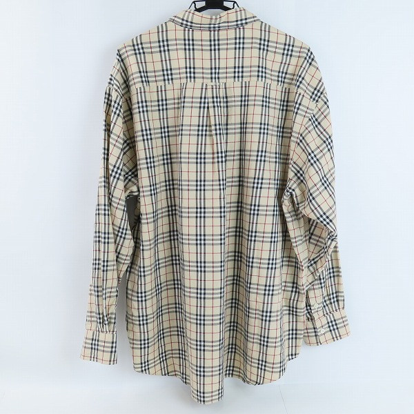 実際に弊社で買取させて頂いたBURBERRY LONDON/バーバリーロンドン チェック柄 長袖ボタンシャツ BEW80-930/3Lの画像 1枚目