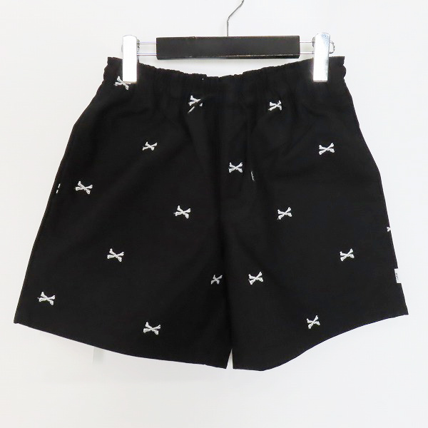 実際に弊社で買取させて頂いた【未使用】WTAPS/ダブルタップス 22SS SEAGULL SHORTS/ボーン刺繍ハーフパンツ 221TQDTｰPTM06/01