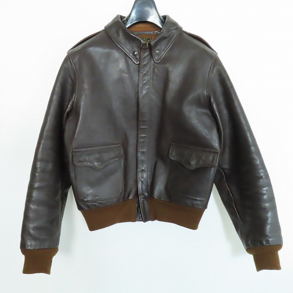 実際に弊社で買取させて頂いたTHE REAL McCOY'S/ザ リアルマッコイズ A-2 レザー フライトジャケット 30-1415/42