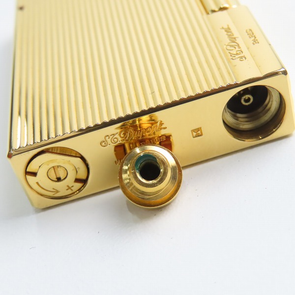 実際に弊社で買取させて頂いたS.T.Dupont/デュポン GATSBY/ギャッツビー ヴァーティカル ライン ゴールド ガスライターの画像 6枚目