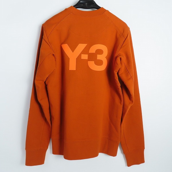 実際に弊社で買取させて頂いた【難有り】Y-3/ワイスリー Yohji Yamamoto×adidas/ヨウジヤマモト×アディダス バックロゴクルースウェット HT2294/XSの画像 1枚目