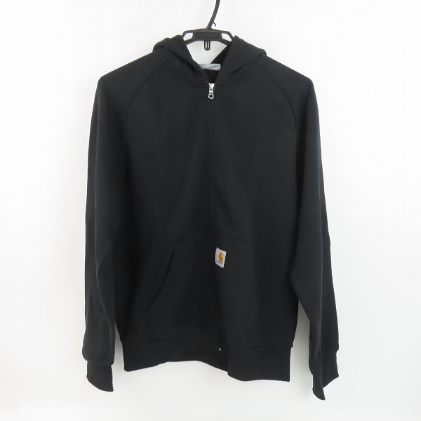 実際に弊社で買取させて頂いたCarhartt WIP/カーハート フーデッドスクエアラベルジャケット ジップアップ パーカー A201011 ブラック/S