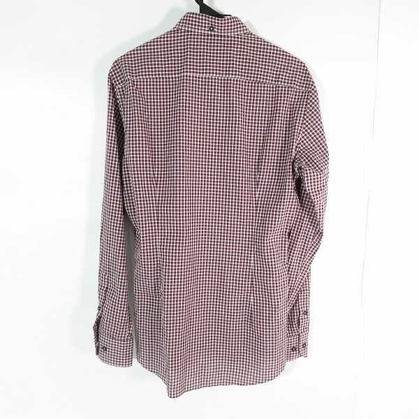 実際に弊社で買取させて頂いたBOTTEGA VENETA/ボッテガヴェネタ ブリーチ加工 チェック柄シャツ 39の画像 1枚目