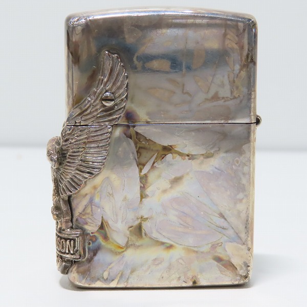 実際に弊社で買取させて頂いたZIPPO/ジッポー HARLEY DAVIDSON/ハーレーダビッドソン サイドメタル 95年製の画像 2枚目