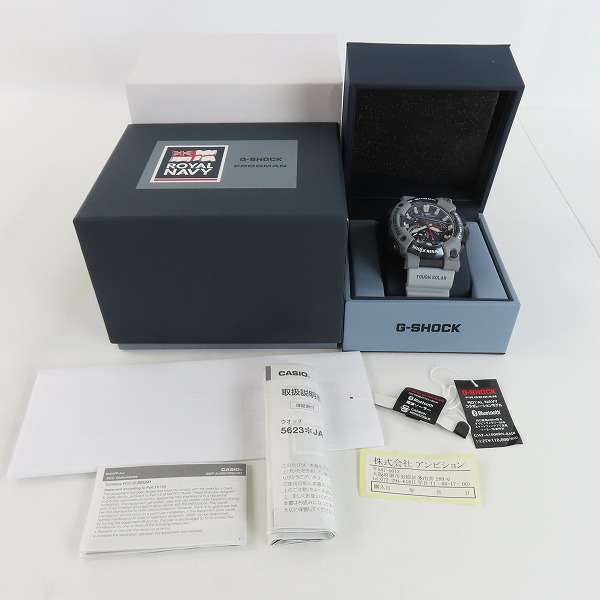 実際に弊社で買取させて頂いたG-SHOCK/Gショック FROGMAN/フロッグマン 電波ソーラー ROYAL NAVYコラボ GWF-A1000RN-8AJRの画像 9枚目