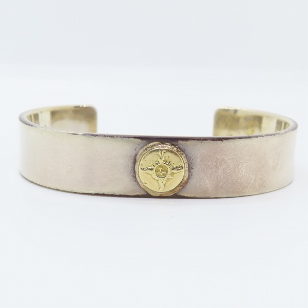 実際に弊社で買取させて頂いたFIRST ARROW'S/ファーストアローズ K18/SILVER 平打 プレーンバングル BR-001の画像 1枚目