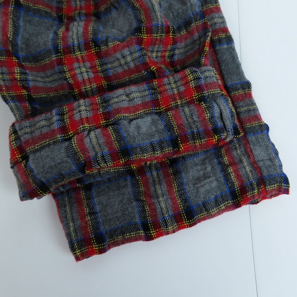 実際に弊社で買取させて頂いたNO ID./ノーアイディー ウールコットン縮絨２タックワイドトラウザーズ 843220-666P/3の画像 6枚目