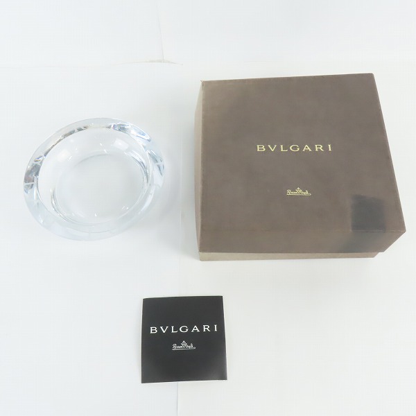 実際に弊社で買取させて頂いたBVLGARI×Rosen thal/ブルガリ×ローゼンタール クリスタル アッシュトレイ/灰皿の画像 8枚目