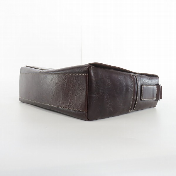 実際に弊社で買取させて頂いた土屋鞄/ツチヤカバン セッション メッセンジャーバッグ ブラウンの画像 2枚目