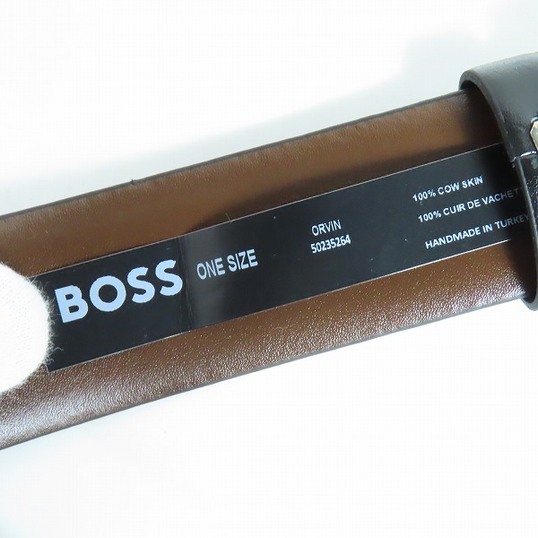 実際に弊社で買取させて頂いたHUGO BOSS/ヒューゴボス カウレザーベルト 50235264 の画像 3枚目