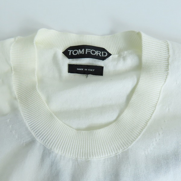 実際に弊社で買取させて頂いたTOM FORD/トムフォード 半袖 ニットカットソー/44の画像 5枚目