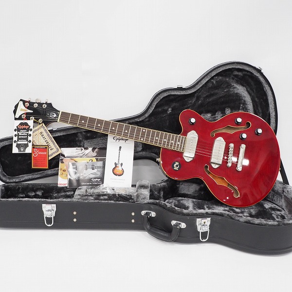 実際に弊社で買取させて頂いた★Epiphone/エピフォン WILDKAT STUDIO WR/ワイルドキャット セミアコ エレキギター 2015年製 ハードケース付