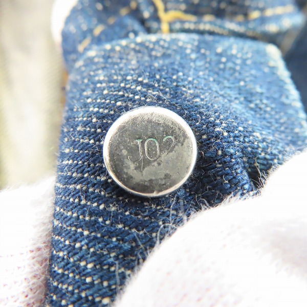 実際に弊社で買取させて頂いたLEVIS/リーバイス 70502 XX 日本製 J02刻印 1st デニムジャケット/40の画像 5枚目