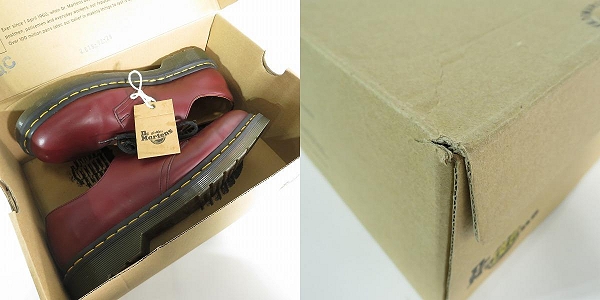 実際に弊社で買取させて頂いたDr.Martens/ドクターマーチン 3EYE SHOE/3ホールブーツ 1461 チェリーレッド 11838600 UK8の画像 8枚目