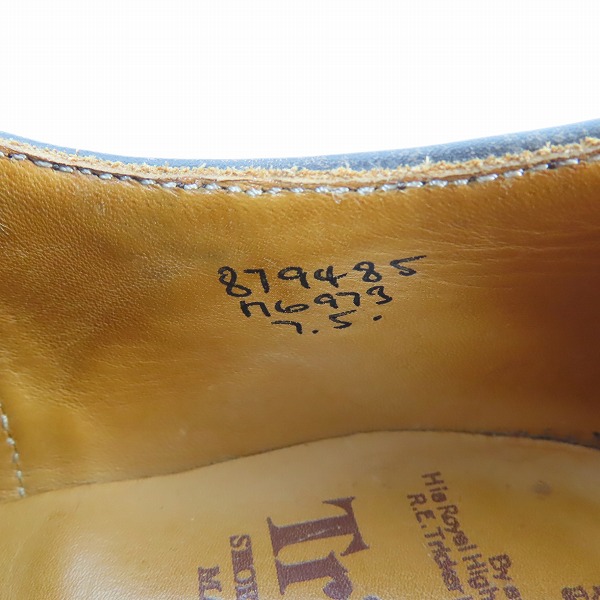 実際に弊社で買取させて頂いたTricker's/トリッカーズ ユニオンワークス別注 M6973 ウイングチップ/カントリーシューズ 7の画像 5枚目