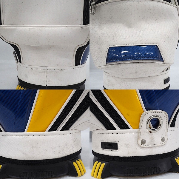 実際に弊社で買取させて頂いたHONMA/ホンマ/本間 ゴルフ CB-1607 TOUR WORLD/ツアーワールド 9型 5分割キャディバッグ ブルーｘイエロー の画像 6枚目