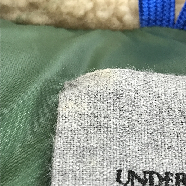 実際に弊社で買取させて頂いたUNDERCOVERISM/アンダーカバーイズム カウハイド レザー レイヤード ダウンベスト/ジャケット L4207/2の画像 6枚目