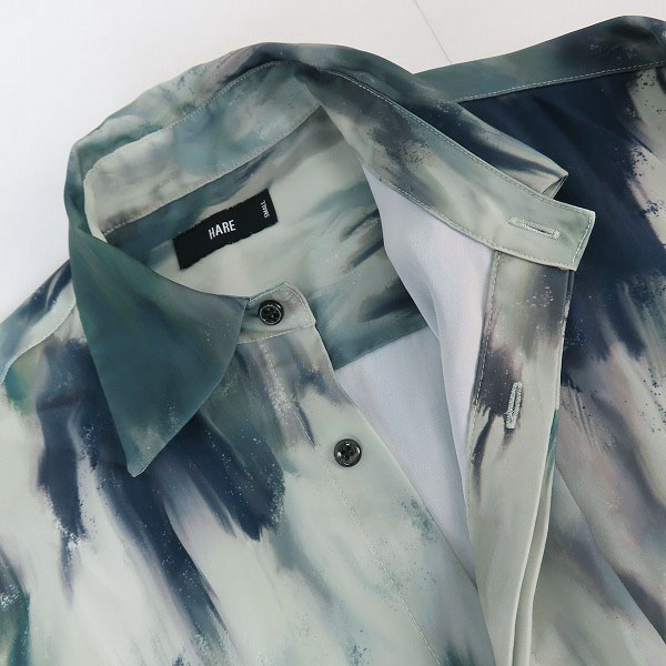 実際に弊社で買取させて頂いたHARE/ハレ 長袖 総柄 シャツ HA020029TO/Sの画像 4枚目