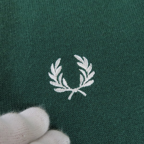 実際に弊社で買取させて頂いたFRED PERRY/フレッドペリー Tipped Sleeve Crew Neck Jumper Vネックニット K7505/Lの画像 6枚目