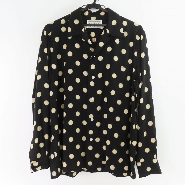 実際に弊社で買取させて頂いたWACKO MARIA /ワコマリア DOTS HAWAIIAN SHIRT L S/レーヨン ドット 長袖シャツ/M