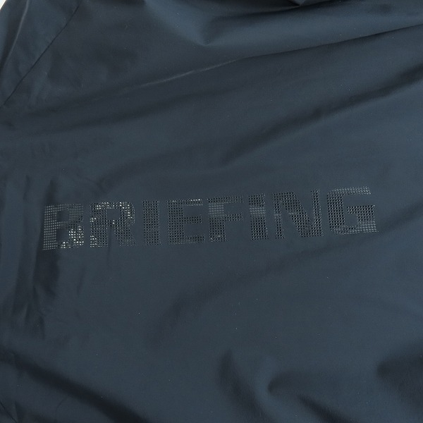 実際に弊社で買取させて頂いた【未使用】BRIEFING GOLF/ブリーフィング MS WIND HOODIE/ウインドフーディ パーカー ブラック BRG223M19/XLの画像 6枚目