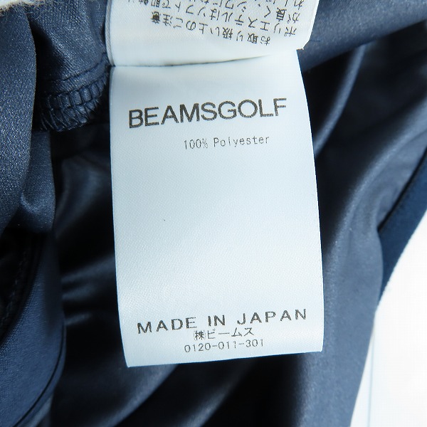 実際に弊社で買取させて頂いた【未使用】BEAMS GOLF/ビームスゴルフ スターフラッグロゴ ツアー エアシャットブルゾン 82-18-0223-444-79-20/Lの画像 4枚目