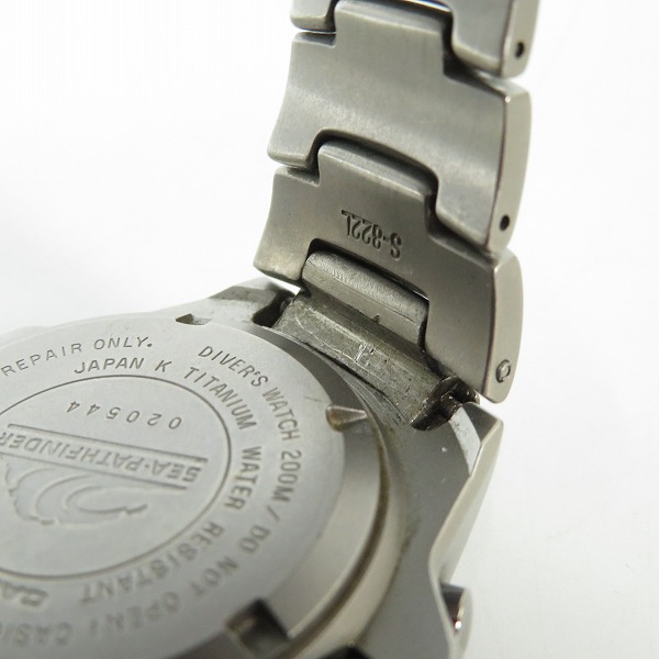 実際に弊社で買取させて頂いたCASIO/カシオ SEA-PATHFINDER/シーパスファインダー/チタン SPF-100【動作未確認】の画像 8枚目