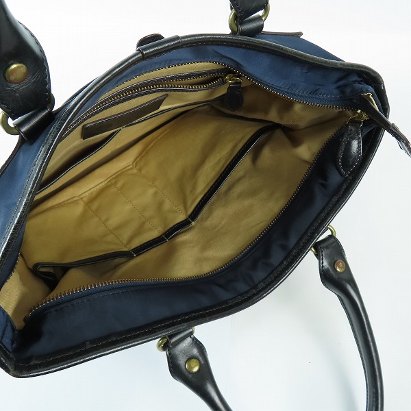 実際に弊社で買取させて頂いたGANZO/ガンゾ 2WAY レザー/ナイロン ビジネスバッグ/ショルダーバッグの画像 3枚目