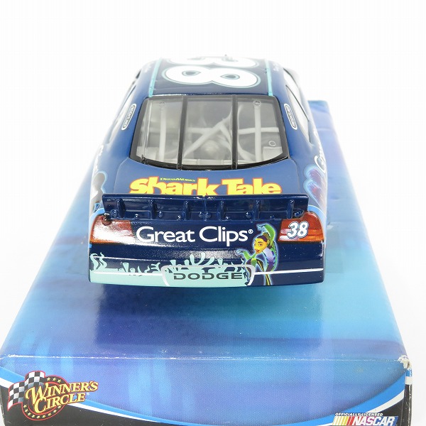実際に弊社で買取させて頂いたWINNER'S CIRCLE/ウィナーズサークル 1/24 Great Clips Shark Tale ＃38 Kasey Kahne シャーク・テイル ミニカーの画像 5枚目