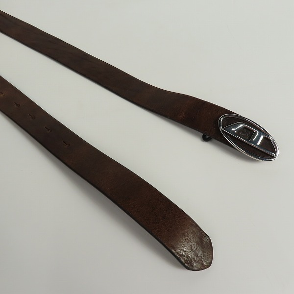 実際に弊社で買取させて頂いたDIESEL/ディーゼル レザーベルト B-1DR-LAYER X09813 75/30の画像 3枚目