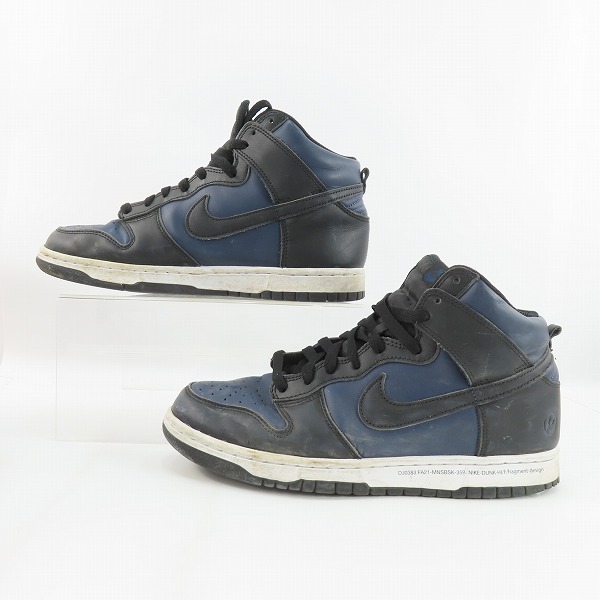 実際に弊社で買取させて頂いたNIKE×FRAGMENT DESIGN/ナイキ×フラグメントデザイン DUNK HI/ダンク ハイ ミッドナイトネイビー DJ0383-400/26.5の画像 3枚目