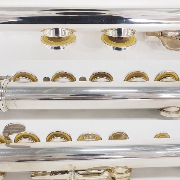 実際に弊社で買取させて頂いたYAMAHA/ヤマハ YFL-684/YFL684 フルート 管体銀製 インラインリングキイ  ハードケース・ケースカバー付の画像 7枚目