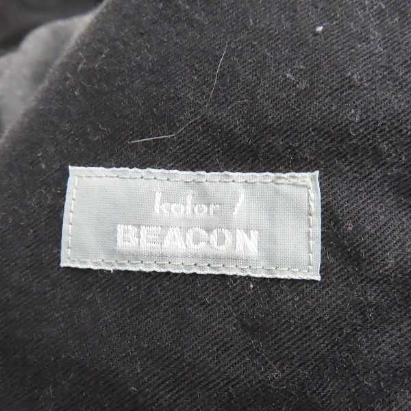 実際に弊社で買取させて頂いたkolor/カラー BEACON ウールカシミア昆 スラックス ベルト付き パンツ 17WBM-P14146S/1の画像 4枚目