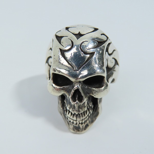 実際に弊社で買取させて頂いたCRAZY PIG/クレイジーピッグ トライバルスカルリング 21号の画像 1枚目