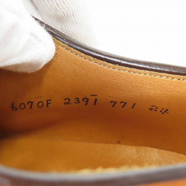 実際に弊社で買取させて頂いたREGAL/リーガル ストレートチップ レザーシューズ/ビジネスシューズ 2391/24の画像 5枚目