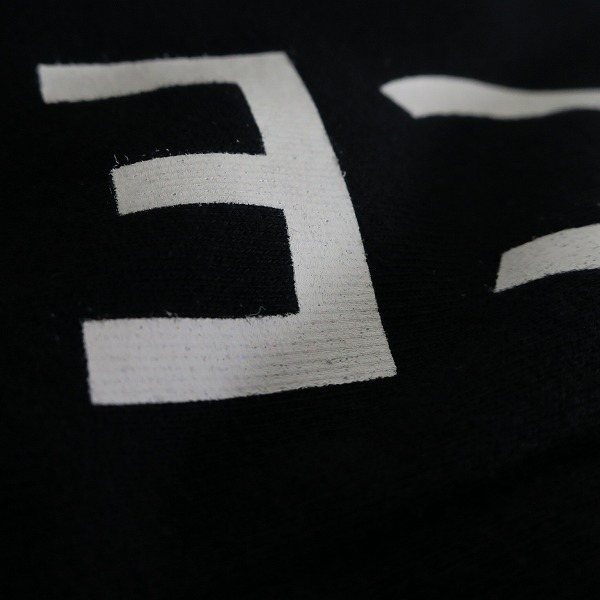 実際に弊社で買取させて頂いた【JPタグ】CELINE/セリーヌ 21SS ルーズ ロゴフーディ ジップアップ スウェット パーカー ブラック 2Y497052H/XLの画像 7枚目